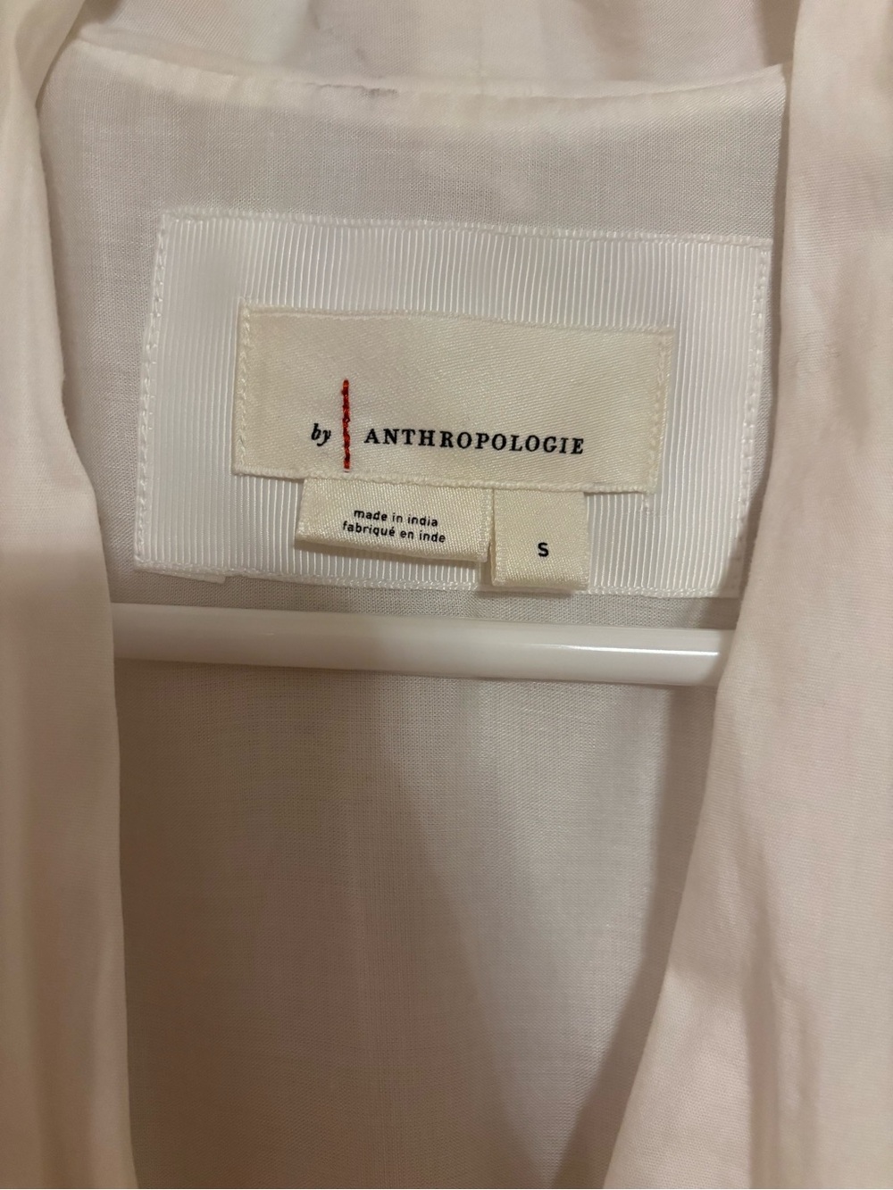 Anthropologie Tommie Cap Sleeve Zip-Front Midi Dress White - Picture 5 of 5